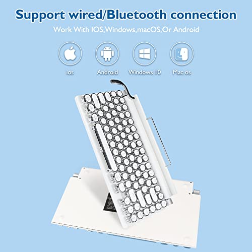 Adventurers Typewriter-Style Retro Mechanical Keyboard