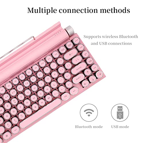 Adventurers Typewriter-Style Retro Mechanical Keyboard
