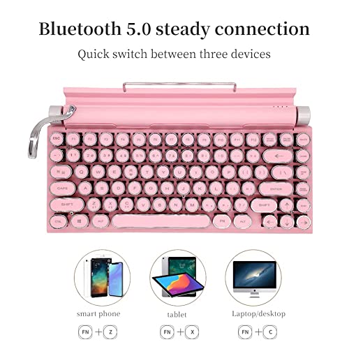 Adventurers Typewriter-Style Retro Mechanical Keyboard
