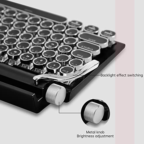 Adventurers Typewriter-Style Retro Mechanical Keyboard