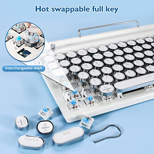 Adventurers Typewriter-Style Retro Mechanical Keyboard