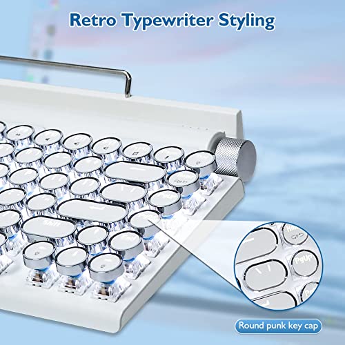 Adventurers Typewriter-Style Retro Mechanical Keyboard