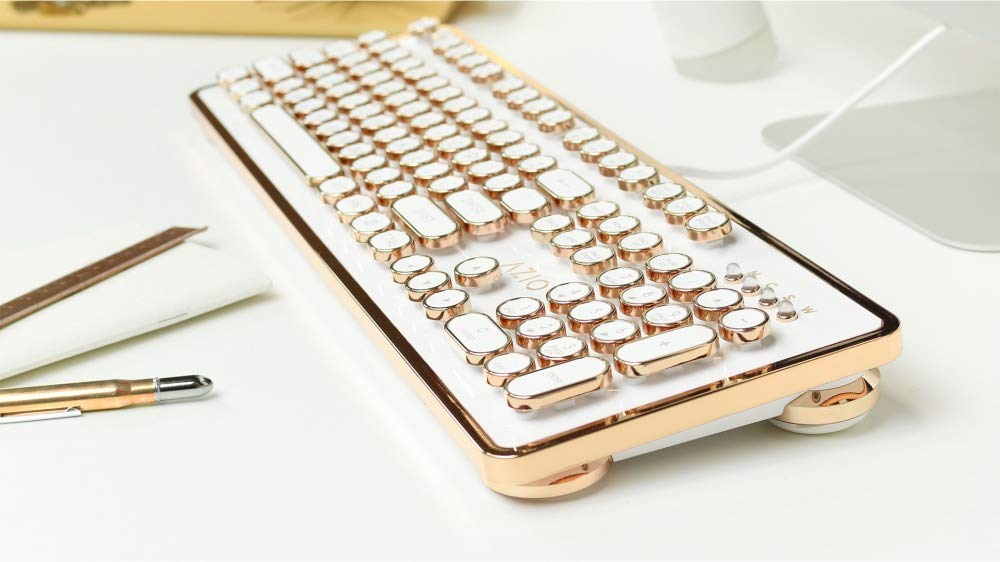 AZIO Retro Typewriter-Inspired Mechanical Keyboard