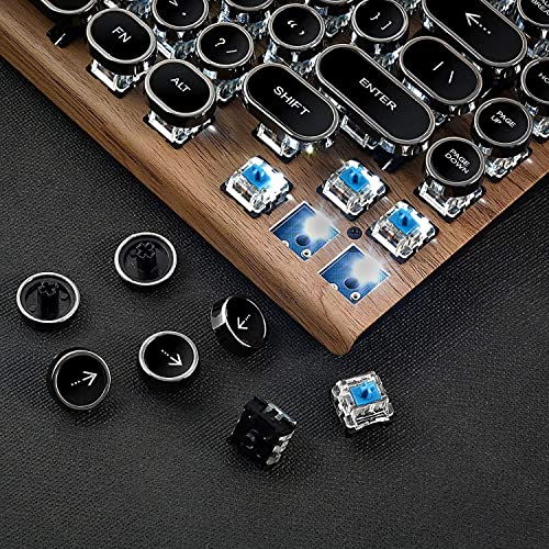 Adventurers Typewriter-Style Retro Mechanical Keyboard