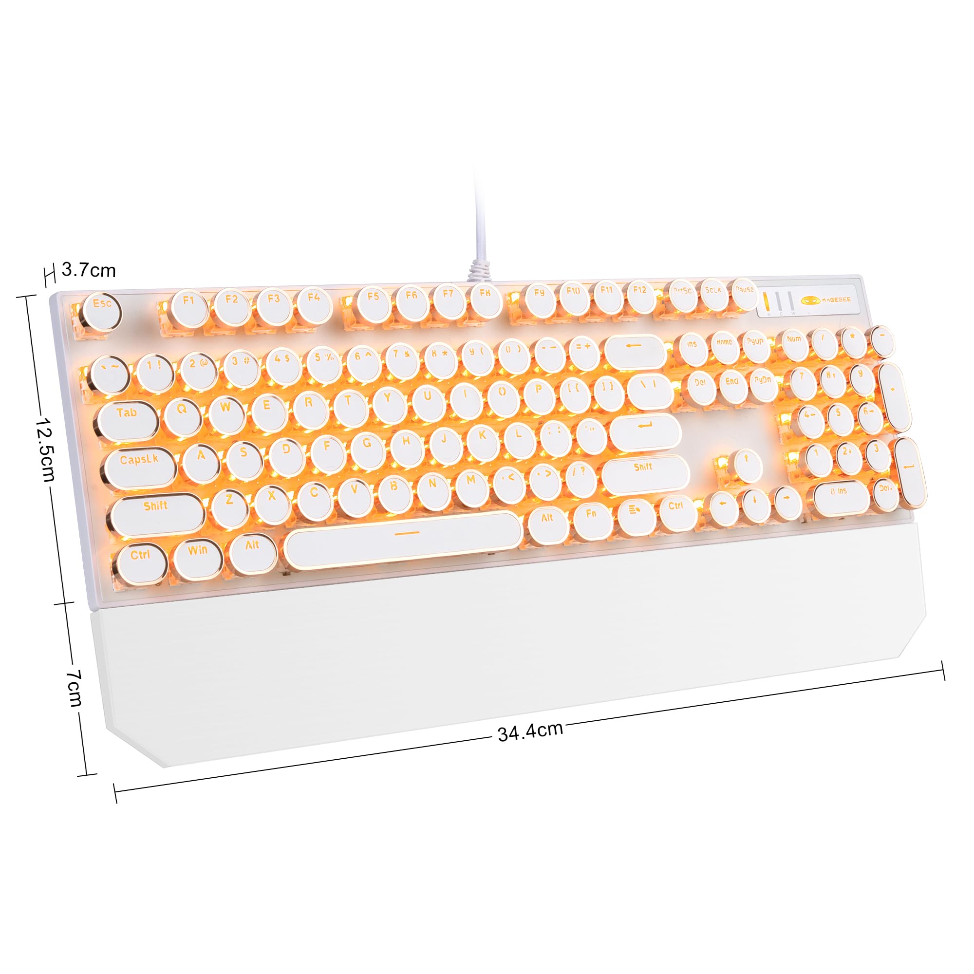 Camiysn Typewriter Style Mechanical Gaming Keyboard