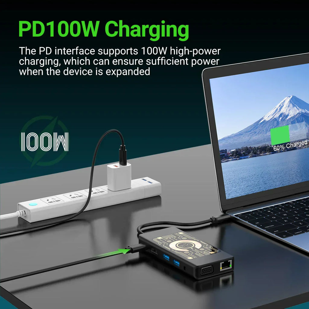 Gopala 12in1 USB C HUB Docking Station