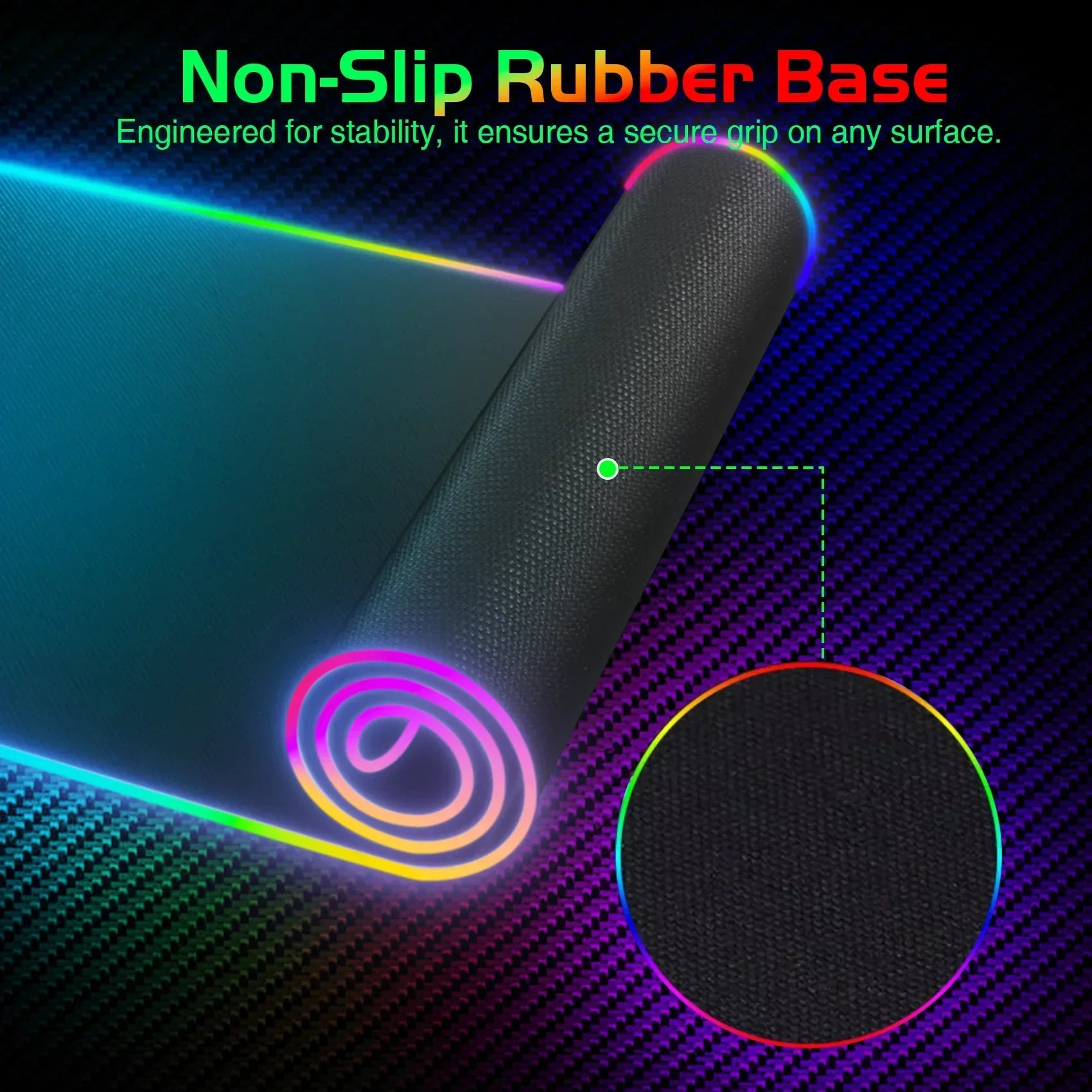 Wireless Charging RGB Luminous Mouse Pad