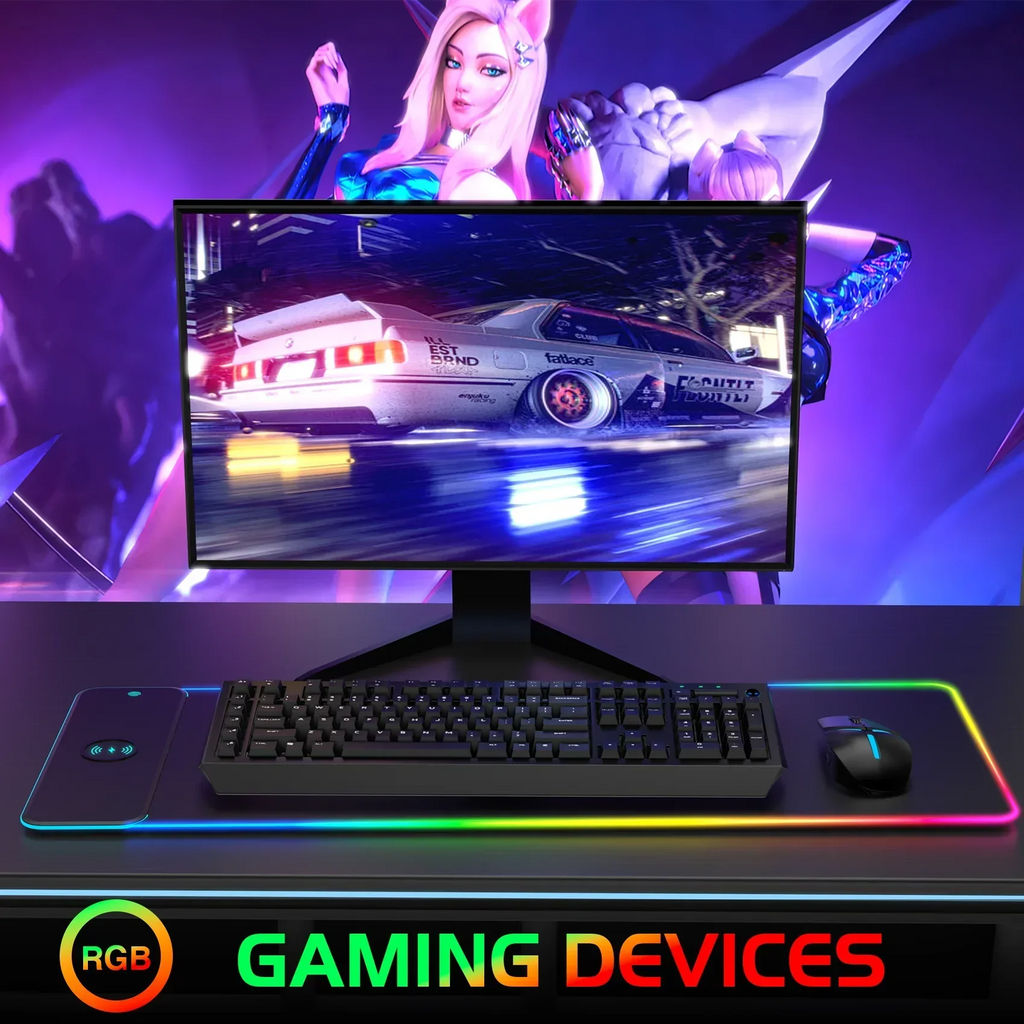 Wireless Charging RGB Luminous Mouse Pad
